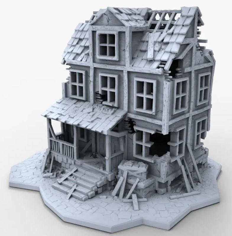 Zerstörtes Haus - Marktstadt 28 MM   