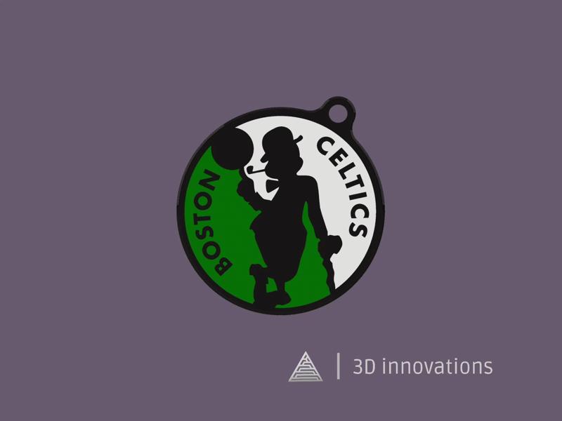 Boston Celtics Keychain V2   