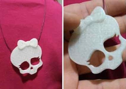 Monsters high skull pendant