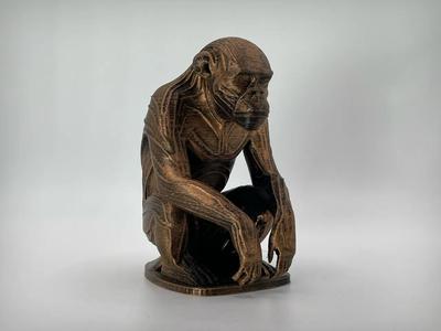 Chimpanzee Statue   