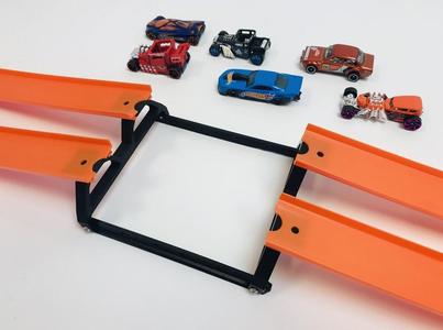 Modular 3D printed jump ramp for HotWheels tracks