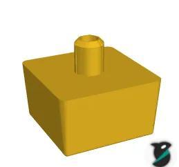 Piedino divano 70x70x40 incastro 19.2 mm   