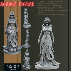 Beyond Love – 3D Printable Ghost Bride Figure Model