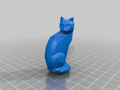 Low Poly Extruder Cat