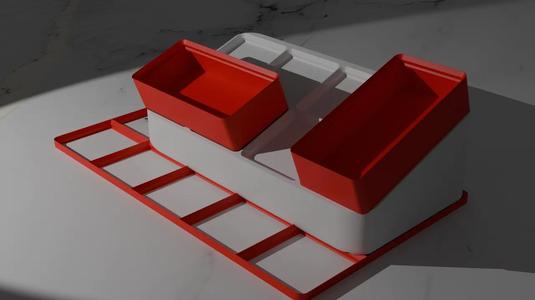 gridfinity angled plate   