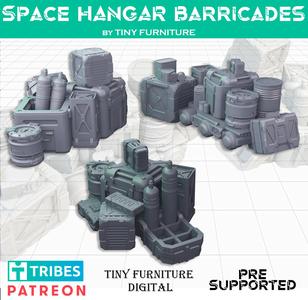 Space hangar barricades