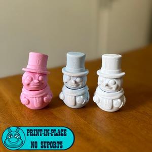 Artculated Flexi Mini Snow Man Print in Place 3mf included