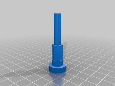 Axle with smaller shaft hex