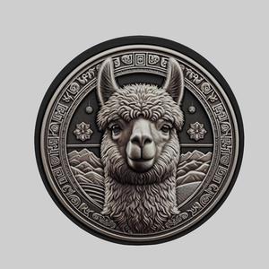Alpaca Animal Head Alpaca Animal Medallion for CNC Router Laser & 3D Printer