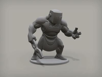 Slagjaw, Superhero Statue   