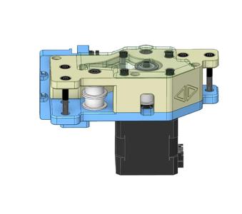 Double Shear Addon for the SV08 3D Printed Gantry – Stepper Shaft Support with 625ZZ Bearing   