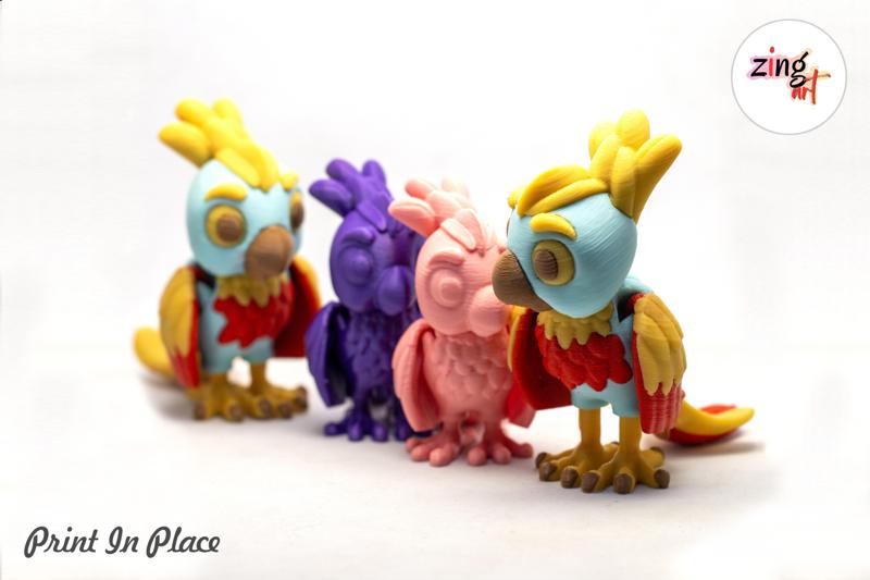 Cute Flexi Parrot_Print_In_Place