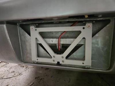 Z32 Nissan 300ZX JDM rear plate adapter & hidden battery tender connector