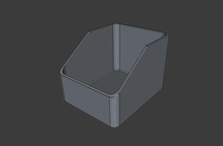 Box 15x12x10 cm with a cutout on one side   