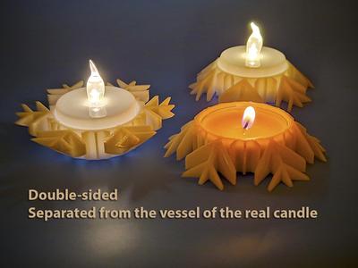 Snowflake for Tea Light Candle
