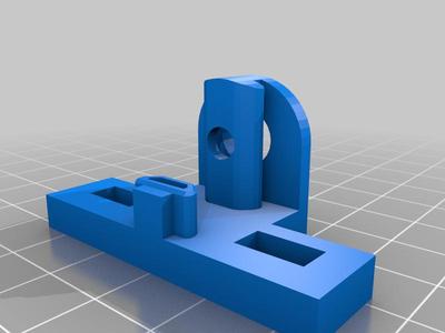 10 mm double end cap wider with dovetail bracket part