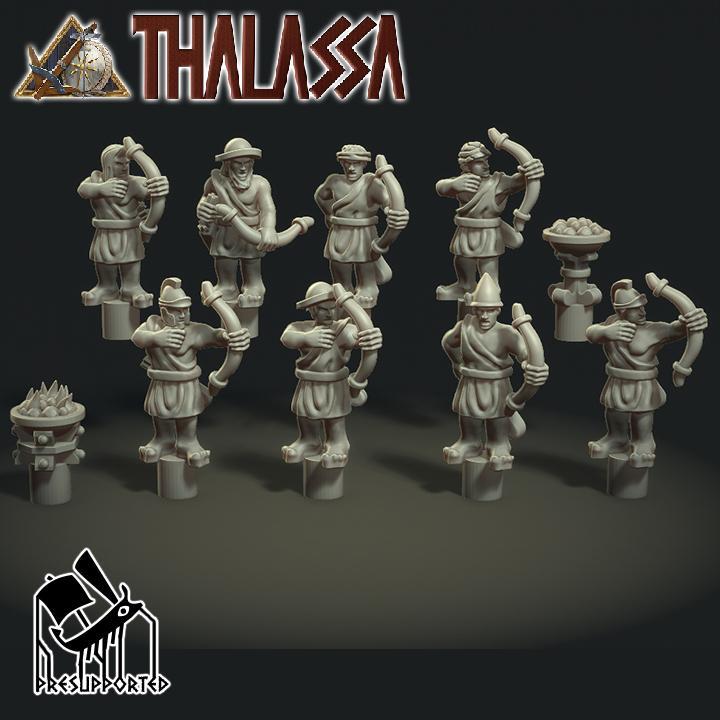 Thalassa: Toxotai (archers) crew stands