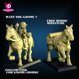 FREE Horse Saddled for Our Wizards + Link to Gnome