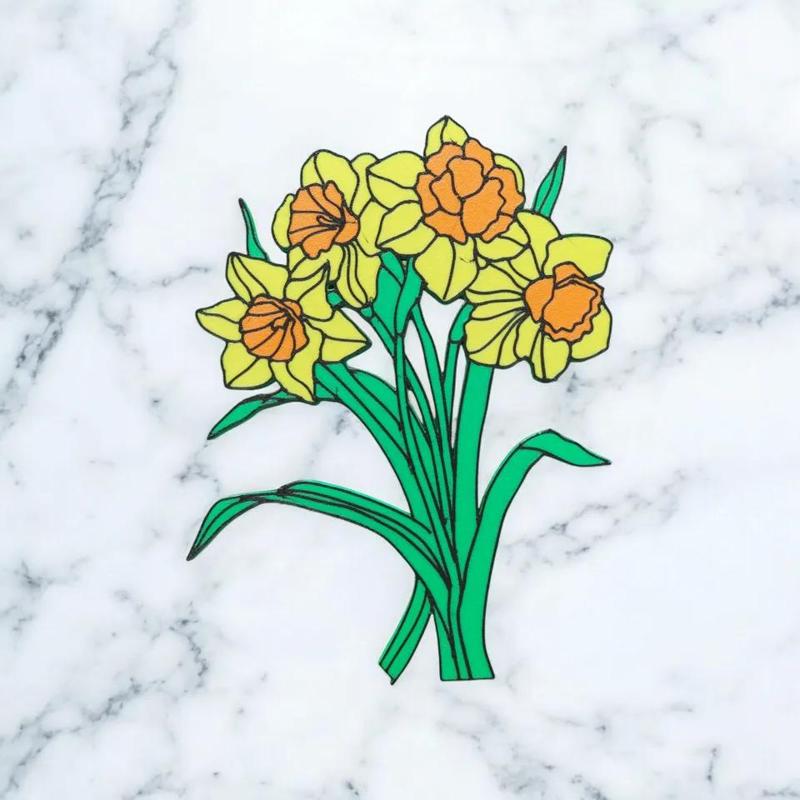 March Daffodil Birth Flower Multicolor   
