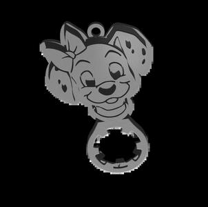 Porte clés jeton Dalmatien   