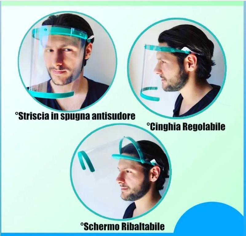 Protective face shield / visor for brush cutter, garden, mechanics   