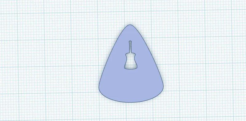 Stylish Guitar Pick   