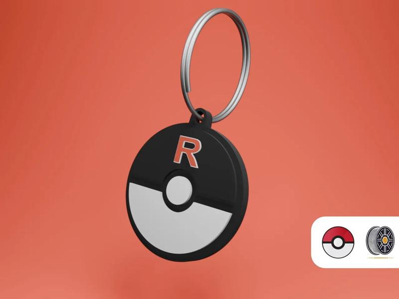 Team Rocket Ball | Pokemon Keychain Series   