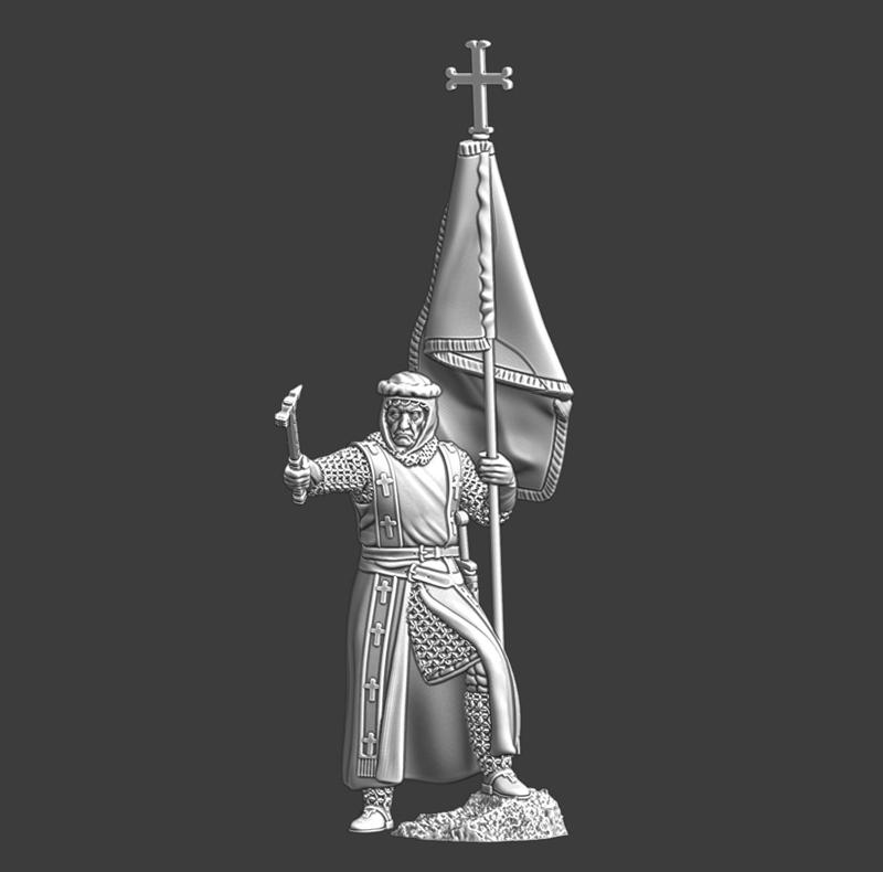 Medieval Bishop with large banner
