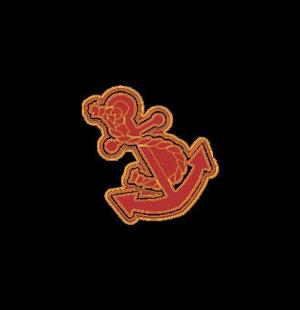 anchor with robe stamp&cutter