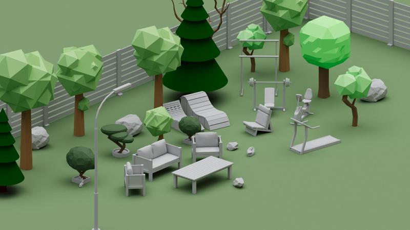 Mega pack of street furniture 1-50TH SCALE