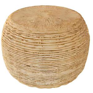 Woven Rattan Pouf