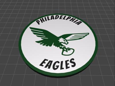 Philadelphia Eagles Coaster- 1969 Logo