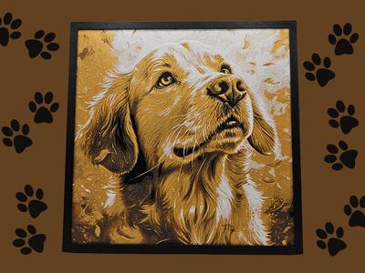 Golden Retriever Hueforge