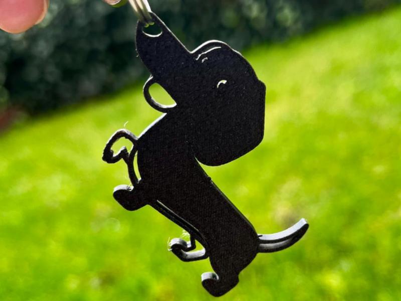 Dachshund keychain