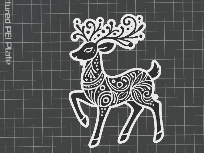 Reindeer Christmas Tree Bauble