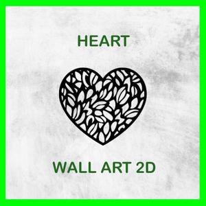 HEART WALL ART 2D 06