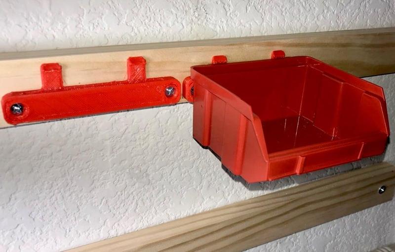 Red Blue Harbor Fright Part BIN holders