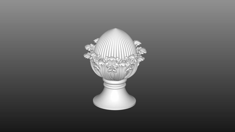 Baluster top cap 3D