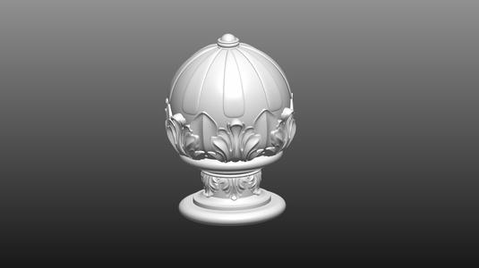Baluster top cap 3D