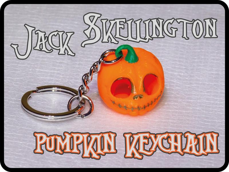 Jack Skellington Pumpkin keychain