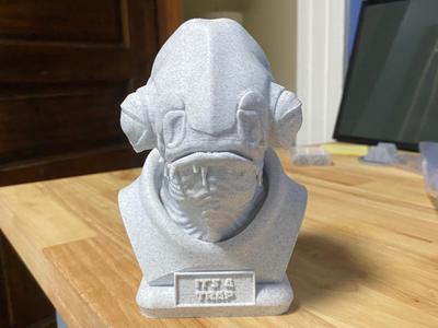 Admiral Akbar Bust Statue