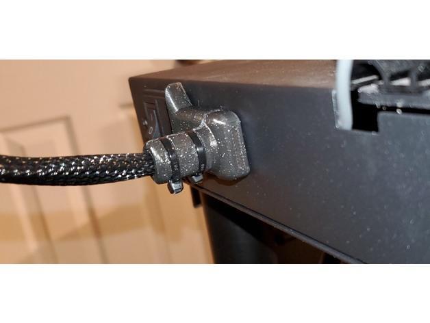 Artillery Sidewinder X1  110v heat bed strain relief.