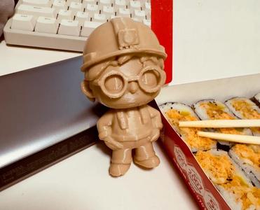 Adorable miniature!  Q version Guang Tou Qiang