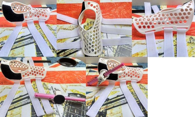 Wrist Brace Adapter and Writing Support