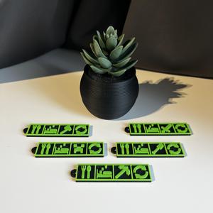 MINECRAFT EAT, SLEEP, MINE, REPEAT KEYCHAIN PACK