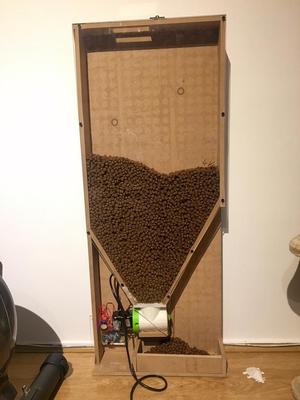 Big Dog feeder with Nema 17 , arduino, stepper, servo, driver, rtc, pvc