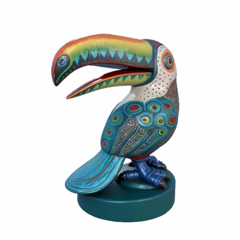 Alebrican - 3D Printable Fantasy Toucan Sculpture