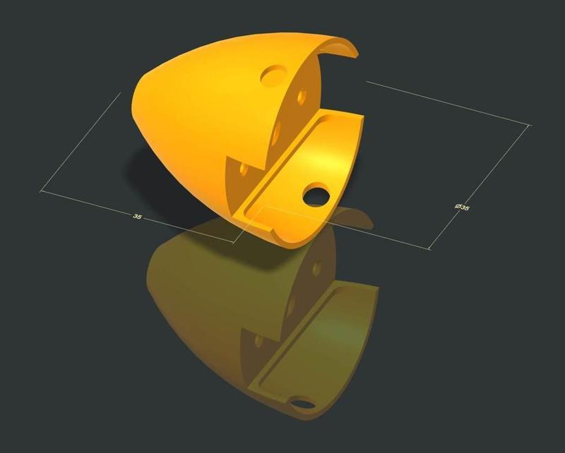 Cone Helice (Système HM), Spinner für HM-Mittelteil ø35mm