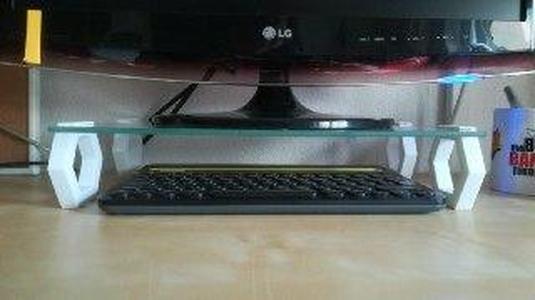 Monitor stand (With glass shelf Billy 36x26 cm)