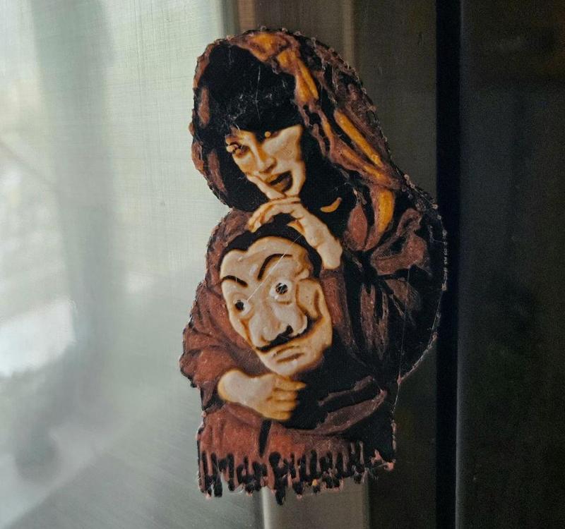 Money Heist Hueforge Fridge Magnet